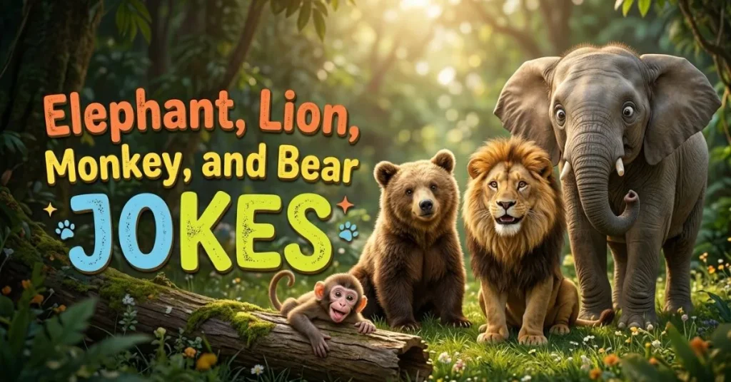 Elephant, Lion, Monkey, and Bear Jokes