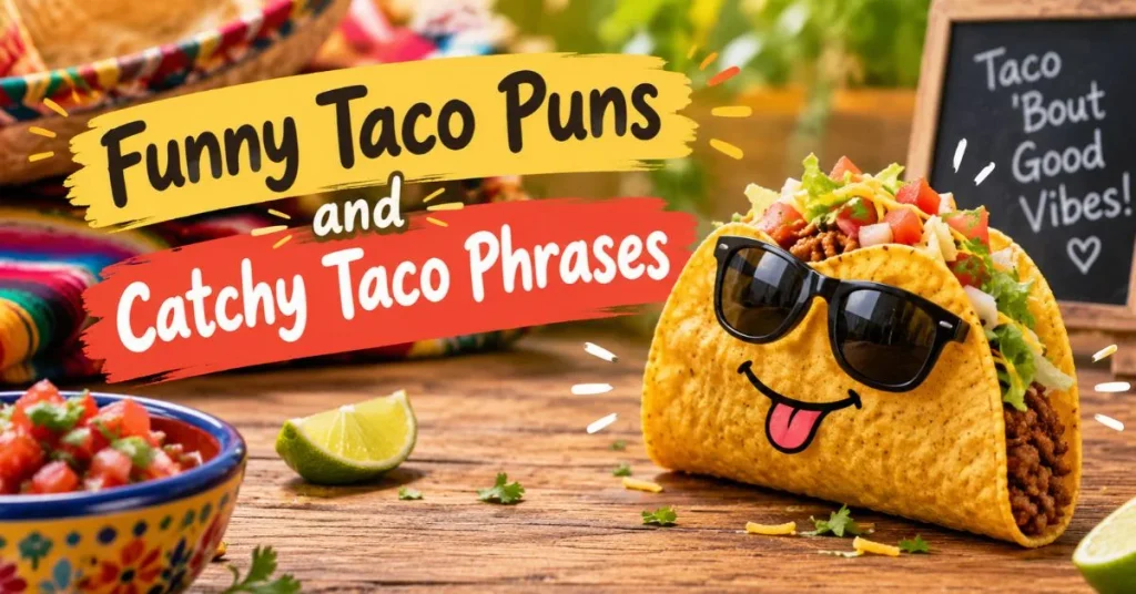 Funny Taco Puns and Catchy Taco Phrases
