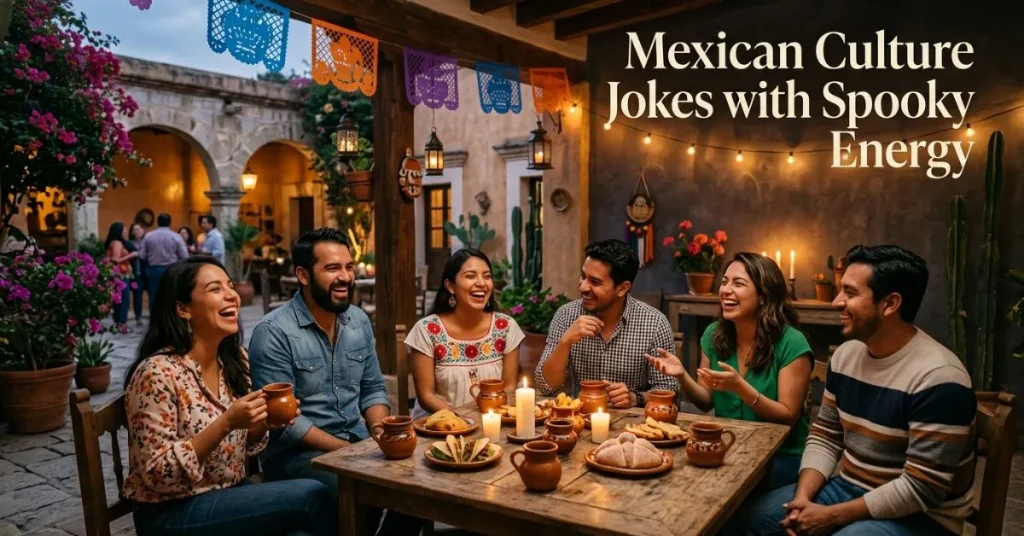 Mexican culture jokes with spooky energy